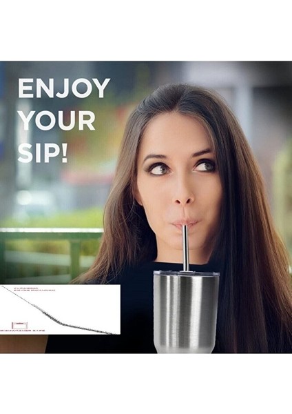 5 Parça Çelik Metal Pipet Paslanmaz Çelik Meşrubat Pipeti Çubuk Pipet ve Temizleme Fırçası 4in1 fırsatları