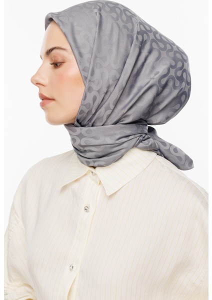 Moon Desen Ipeksi Jakar Eşarp