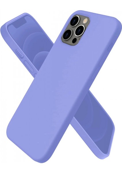 iPhone 12 Pro Kılıf First Silikon - Mor