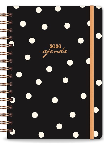 2026 A5 Spiralli Haftalık Ajanda 12 Aylık - Puantiye