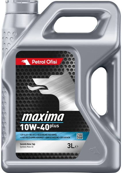 Maxima 10W-40 Plus 3 Litre Sentetik Motor Yağı