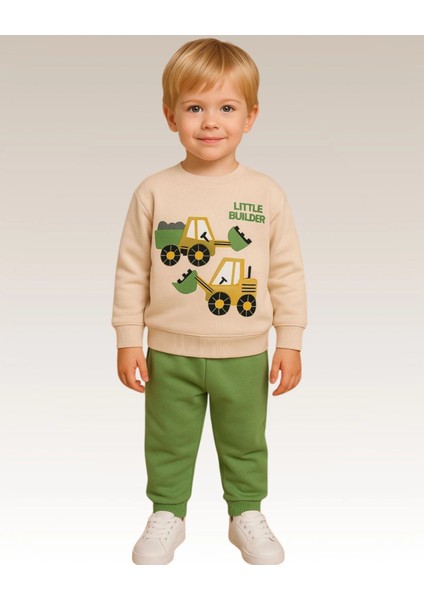 Little Builder Baskılı Erkek Bebek Takım 20107
