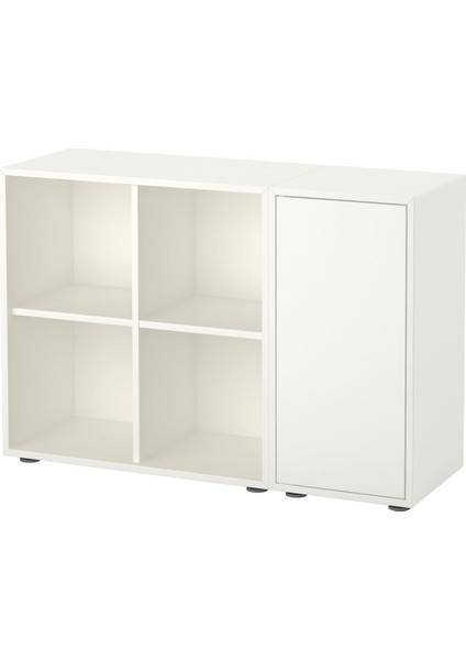 Kapaklı Dolap Kombinasyonu, Beyaz, 105X35X72 cm