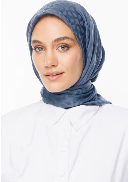 Moon Desen Ipeksi Jakar Eşarp