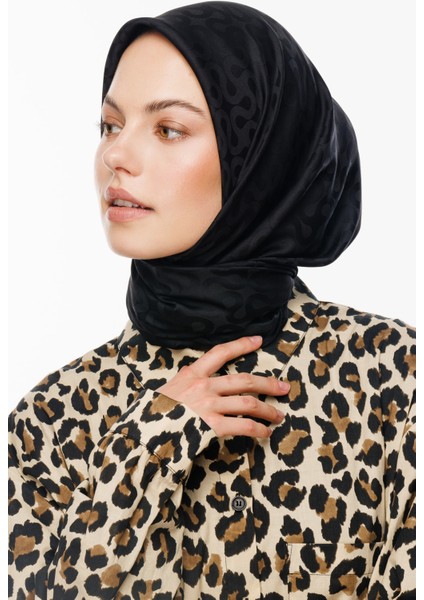 Moon Desen Ipeksi Jakar Eşarp