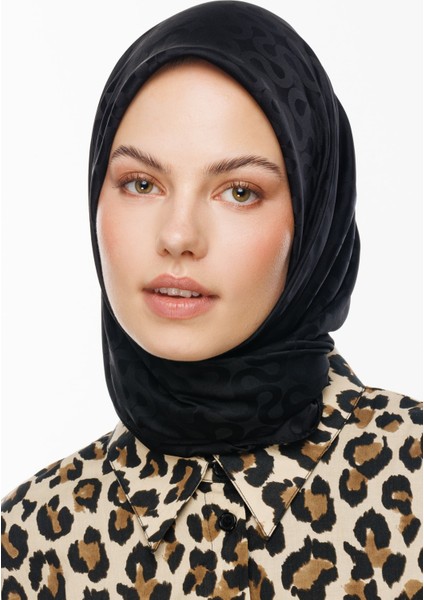 Moon Desen Ipeksi Jakar Eşarp