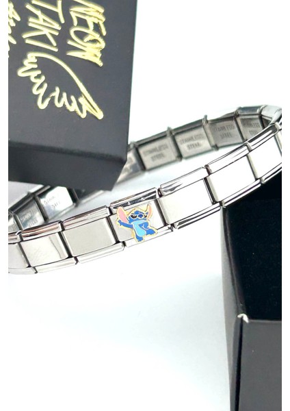 Çizgi Karakter, İtalyan Nom Bileklik için Çelik Charm 43, Gümüş Renk (BİLEKLİK DAHİL DEĞİLDİR!!) modelleri