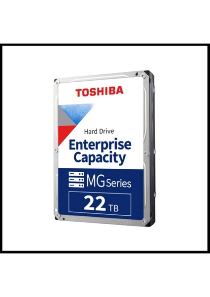 Toshıba Enterprıse, MG10AFA22TE, 3.5", 22TB, 512MB 7200 Rpm, 7/24 Güvenlik, Data Center, Nas, Server, HDD