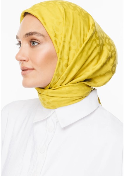 Moon Desen Ipeksi Jakar Eşarp