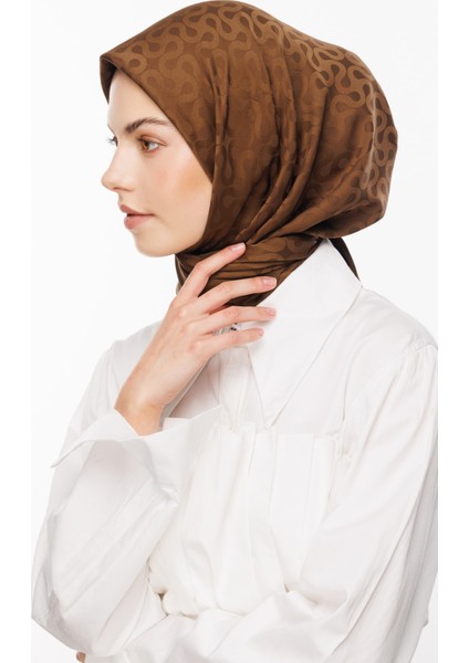 Moon Desen Ipeksi Jakar Eşarp