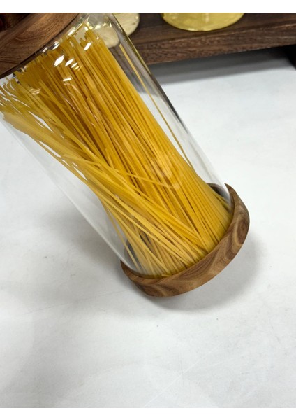 Nora 2350 ml Akasya Kapak ve Standlı Kavanoz modelleri