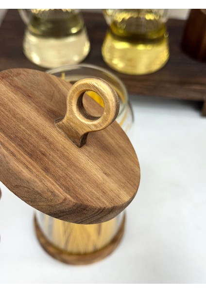 Nora 2350 ml Akasya Kapak ve Standlı Kavanoz indirimleri