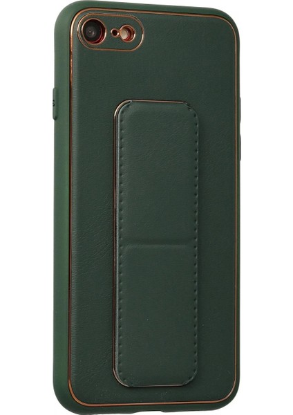 iPhone 7 Kılıf Coco Deri Standlı Kapak - Yeşil fiyatları