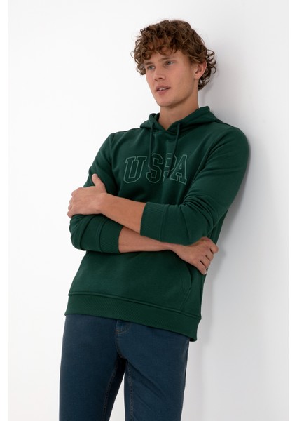 Erkek Koyu Yeşil Sweatshirt 50315663-VR079