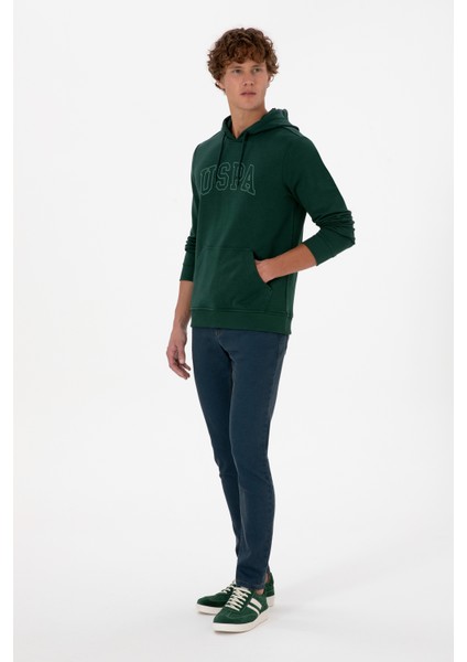 Erkek Koyu Yeşil Sweatshirt 50315663-VR079 fırsatları