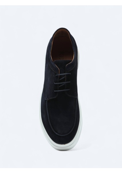 Lacivert Süet Smart Casual Ayakkabı modelleri