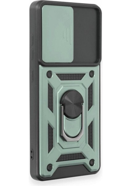 Samsung Galaxy S20 Fe Kılıf Pars Lens Yüzüklü Silikon - Yeşil fiyatları