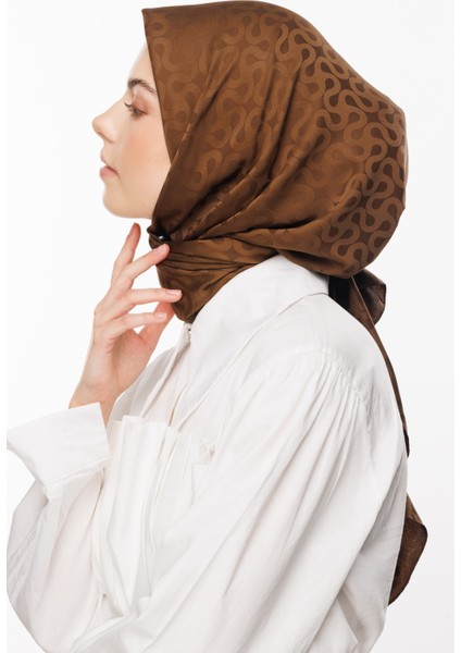 Moon Desen Ipeksi Jakar Eşarp