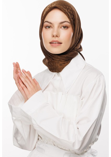 Moon Desen Ipeksi Jakar Eşarp