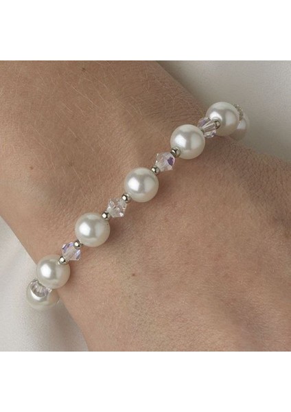Şıklığınızı Tamamlayan Taş Inci Boncuklu Kadın Bileklik