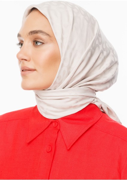 Moon Desen Ipeksi Jakar Eşarp