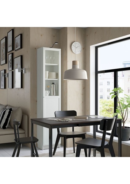 Cam/panel Kapaklı Kitaplık, Beyaz, 40X30X202 cm fiyatları