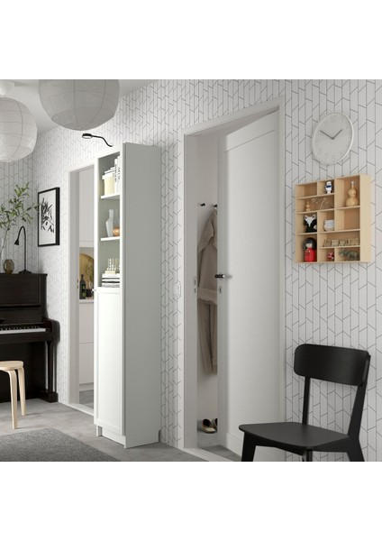 Cam/panel Kapaklı Kitaplık, Beyaz, 40X30X202 cm modelleri