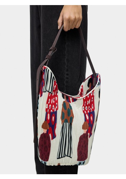 Iç Cepli Teknik Kumaş Omuz Çantası