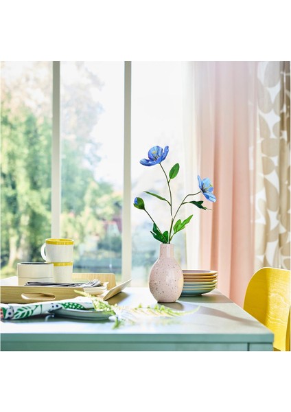 Yapay Çiçek, Mavi, 57 Cm, Gelincik, Iç-Dış Mekan fiyatları