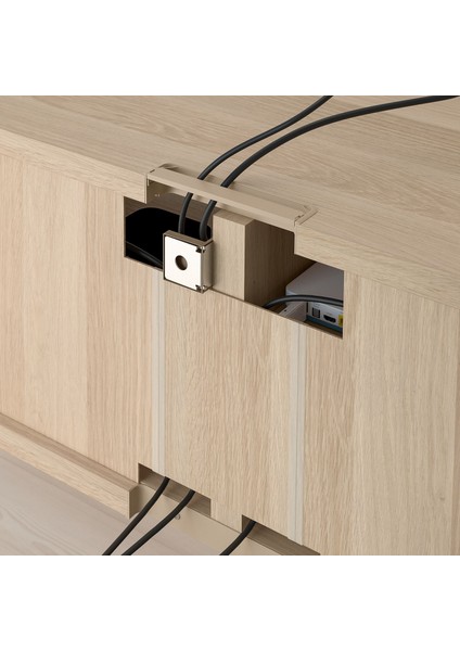 Tv Sehpası Iskeleti, Ağartılmış Meşe Görünümlü, 120X40X38 cm modelleri