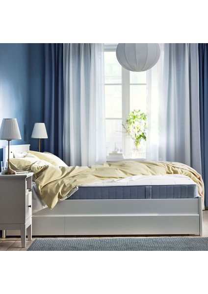 Tek Kişilik Yatak, Açık Mavi, 90X200 Cm, Ekstra Sert fiyatları