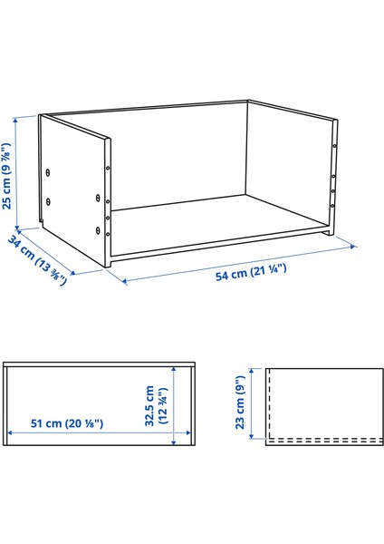 Çekmece Iskeleti, Beyaz, 60X25X40 cm fiyatları