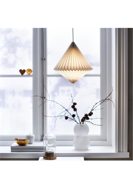 Abajur Başlığı, Beyaz, 32 cm fırsatları