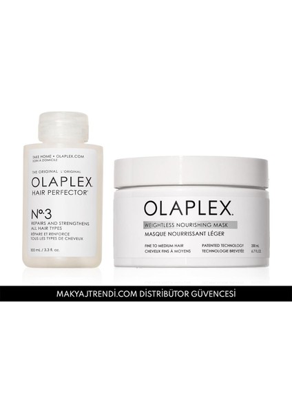 Fine Hair Bond Treatment Duo - Ince Telli Saçlar Için Bağ Güçlendirici, Saç Kusursuzlaştırıcı & Besleyici Maske Seti