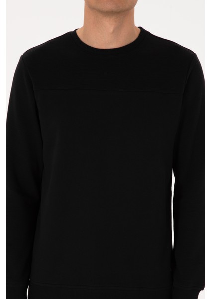 Erkek Siyah Sweatshirt 50315455-VR046