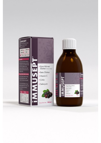 İmmusept Kara Mürver Şurubu 150 ml