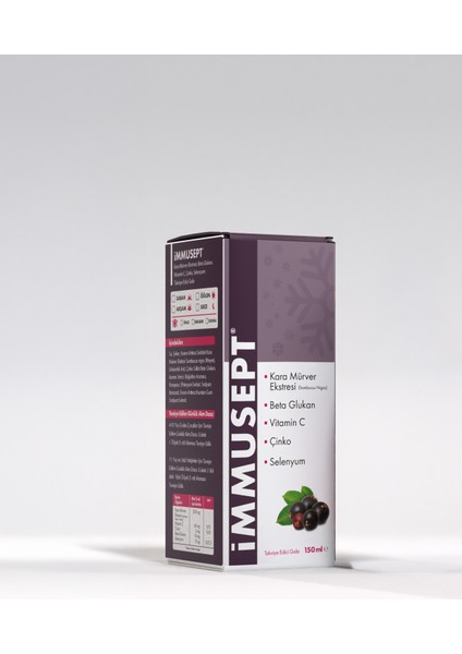 İmmusept Kara Mürver Şurubu 150 ml fiyatları