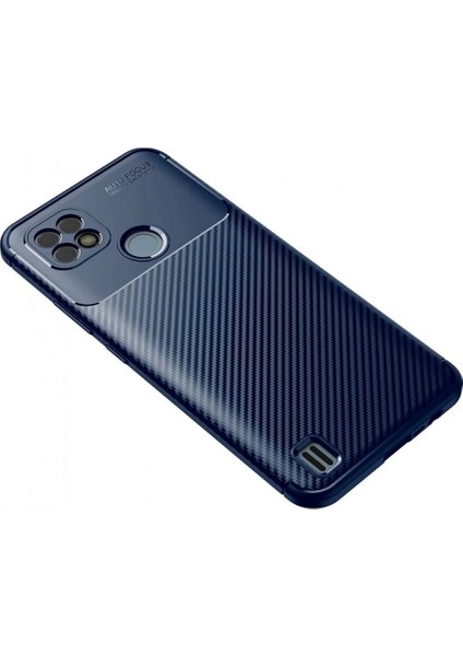 Realme C21 Kılıf Auto Focus Karbon Kapak - Lacivert fiyatları