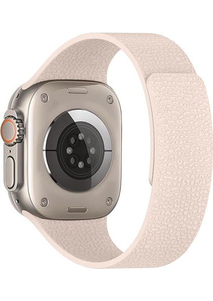 Apple Watch 2-3-4-5-6-7-8-10 & Se Uyumlu Manyetik Desenli Spor Silikon Kordon (38/40/41 & 42 Mm) fiyatları