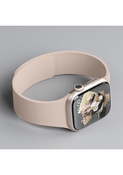 Apple Watch 2-3-4-5-6-7-8-10 & Se Uyumlu Manyetik Desenli Spor Silikon Kordon (38/40/41 & 42 Mm) fırsatları