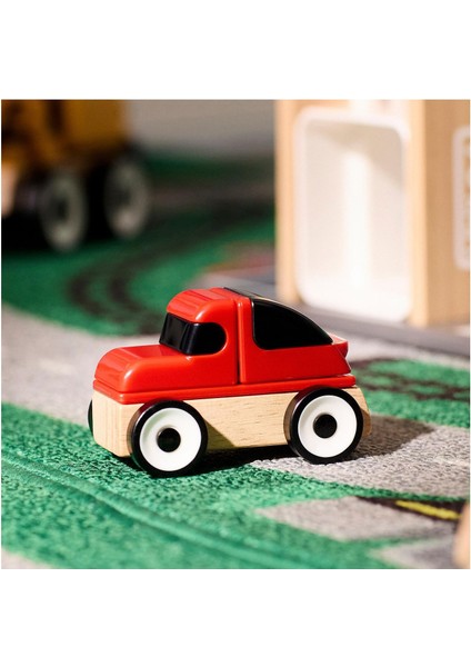 Araç Seti, Çok Renkli, 4 Adet, Spor Araba,okul Otobüsü,geri Dönüşüm Kamyonu,polis Arabası fırsatları