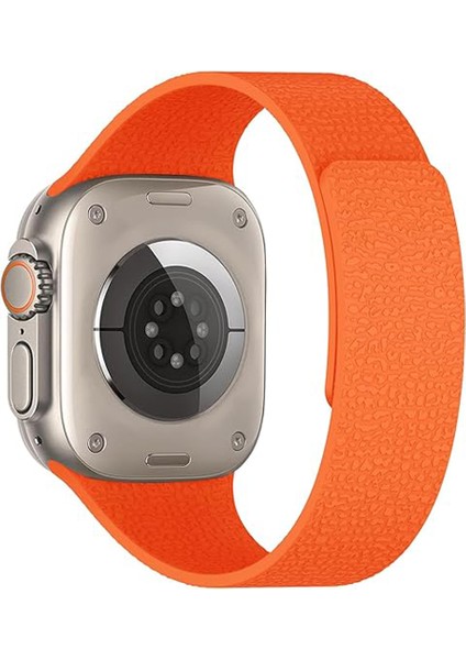 Apple Watch 2-3-4-5-6-7-8-10 & Se Uyumlu Manyetik Desenli Spor Silikon Kordon (38/40/41 & 42 Mm) fiyatları