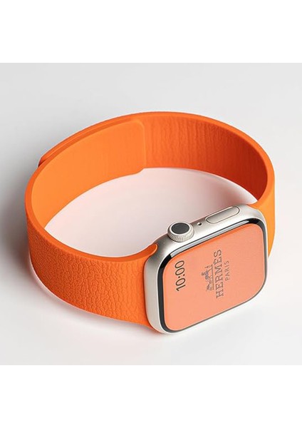 Apple Watch 2-3-4-5-6-7-8-10 & Se Uyumlu Manyetik Desenli Spor Silikon Kordon (38/40/41 & 42 Mm) fırsatları