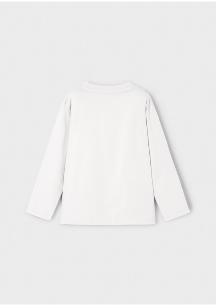 4-10 Yaş Arası Uzun Kollu T-Shırt - Krem modelleri