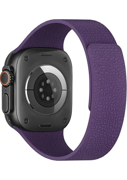 Apple Watch 2-3-4-5-6-7-8-10 & Se Uyumlu Manyetik Desenli Spor Silikon Kordon (38/40/41 & 42 Mm) fiyatları
