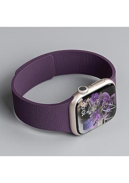 Apple Watch 2-3-4-5-6-7-8-10 & Se Uyumlu Manyetik Desenli Spor Silikon Kordon (38/40/41 & 42 Mm) fırsatları