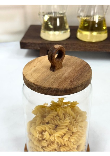 Nora 1850 ml Akasya Kapak ve Standlı Kavanoz fiyatları