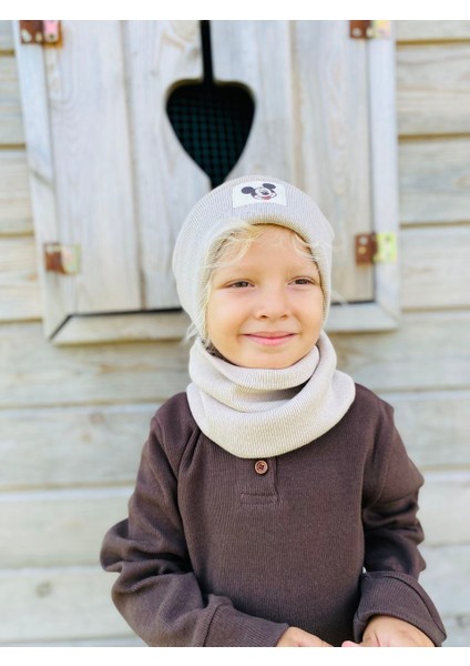 Çocuk Kaşkorse Bere Boyunlukk