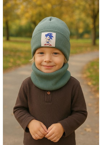 Çocuk Kaşkorse Bere Boyunlukk