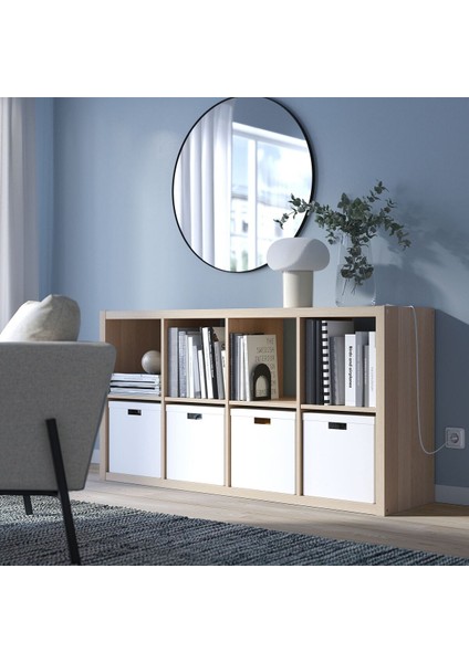 Açık Raf Ünitesi, Ağartılmış Meşe Görünümlü, 77X147 cm fiyatları